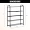 Ipower 5-Tier Shoesshelf, 24 x 8 x 24 Inches, Black FNSHLFSHOE24083105B - alternate 3